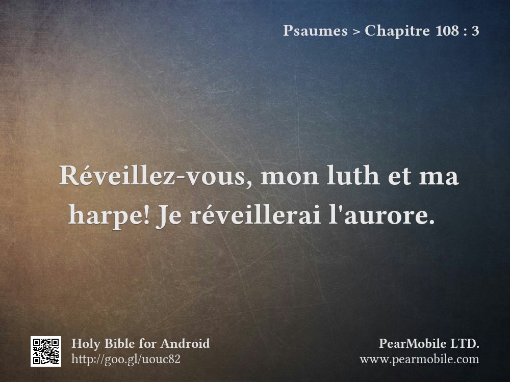 Psaumes, Chapitre 108:3